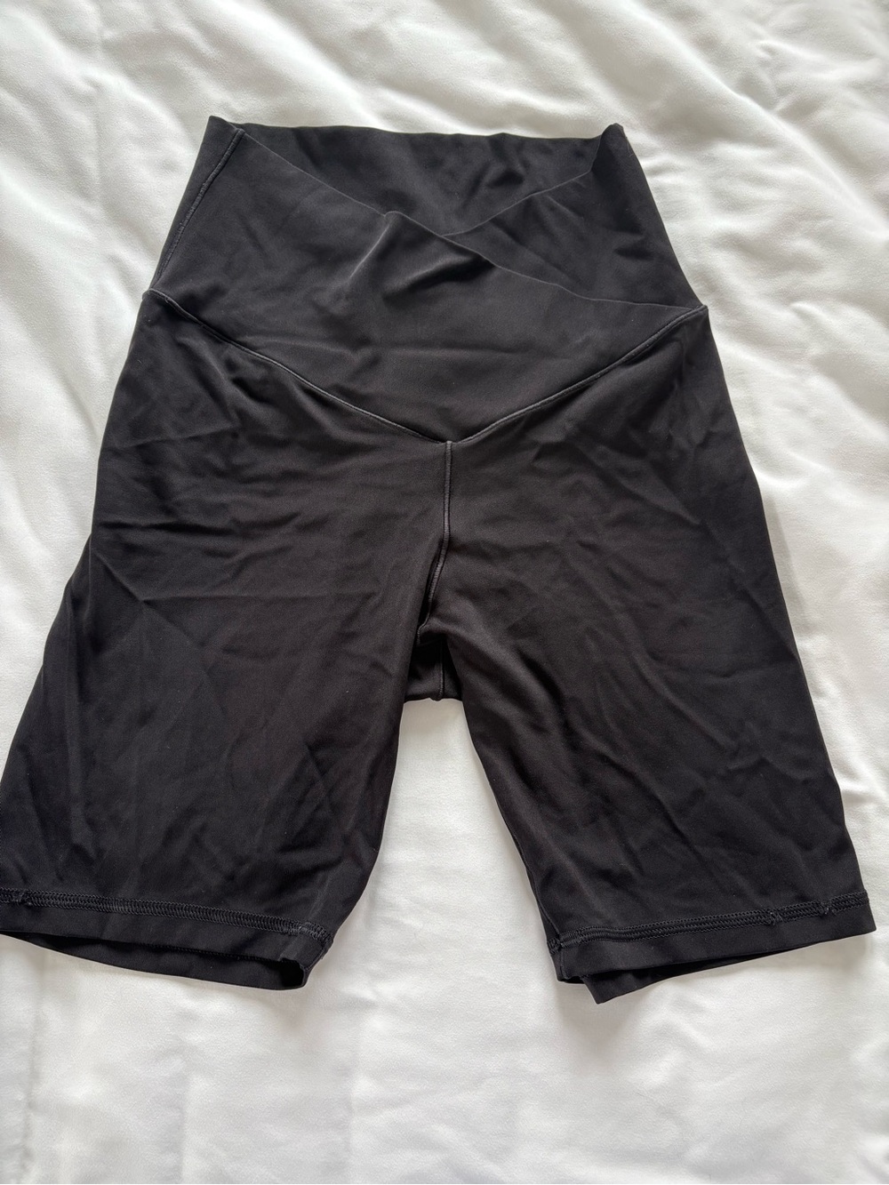 High-Waist Black Women’s Active Biker Shorts